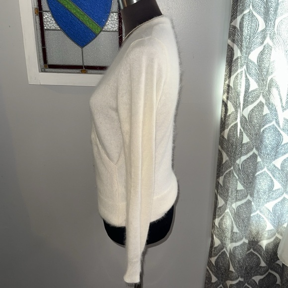 The Limited Y2K Angora Blend Wrap Style Sweater with Subtle Sparkle SZ Medium - Picture 4 of 7